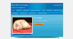 Desktop Screenshot of meowvillecatgrooming.com